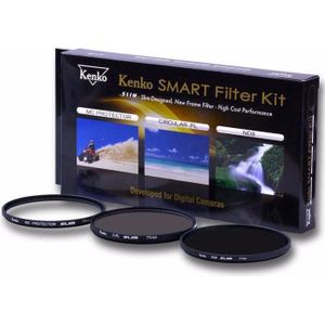 Kenko filterset van 58 mm filters (58 mm, Polarisatiefilter, Beschermend filter, Neutraal kleurenfilter), Lensfilter