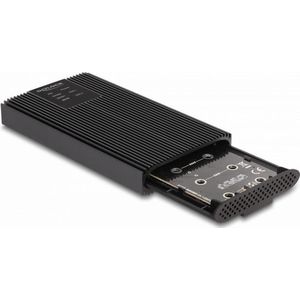 Delock - External Enclosure - Aluminium - USB 20 Gbps - Voor 2 x M.2 NVMe PCIe SSD met RAID