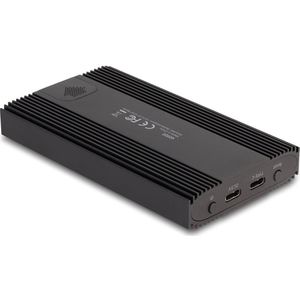 Delock - External Enclosure - Aluminium - USB 20 Gbps - Voor 2 x M.2 NVMe PCIe SSD met RAID