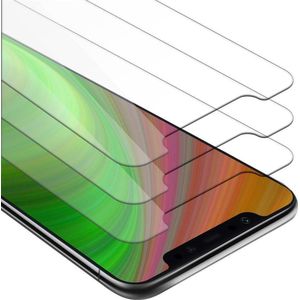 Cadorabo Glas ter bescherming van het scherm (3 Stuk, Xiaomi Pocophone F1), Smartphone beschermfolie