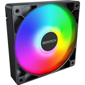 Montech - GF120 PWM - PC Ventilator - Zwart - 120 mm