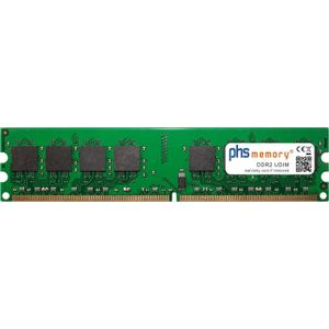 PHS-memory 2GB RAM-geheugen voor Thecus N7700PRO v2 DDR2 UDIMM 800MHz PC2-6400U (Thecus N7700PRO v2, 1 x 2GB), RAM Modelspecifiek