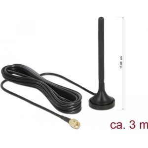 Delock - Antenne - Zwart - Coaxiaal - 3 Meter Kabellengte