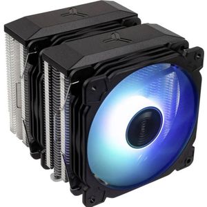 Jonsbo CR-2100 CPU-koeler Dubbele toren, 2x 120mm (134 mm), Processorkoeler, Zwart