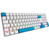 Sharkoon - SGK50 S2 - Toetsenbord - Wit - PBT - RGB - Gateron GPRO Geel
