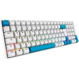 Sharkoon - SGK50 S2 - Toetsenbord - Wit - PBT - RGB - Gateron GPRO Geel