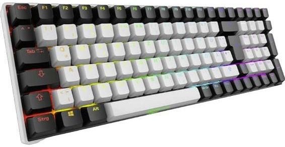 Sharkoon - SGK50 S2 - Toetsenbord - Wit - PBT - RGB - Gateron GPRO Geel