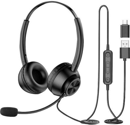 New Bee Wired headset with microphone H368 (Bedraad), Koptelefoon