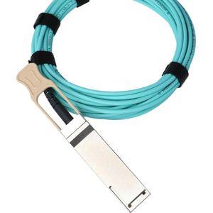 CBO Alcatel-Lucent QSFP-100G-AOC20M compatibel BlueOptics AOC QSFP28 BO282803L20M, Zendontvangers, Blauw