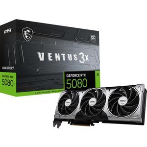 MSI GeForce RTX 5080 VENTUS 3X OC - Videokaart - 16 GB