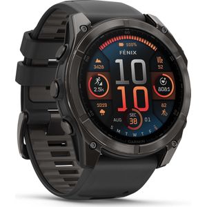 Garmin FENIX 8 AMOLED Saffier Titanium (51 mm, Titanium, Eén maat voor iedereen), Sporthorloges + Smartwatches