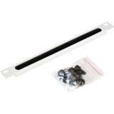 Kabeldoorvoerpaneel - Grijs - Metaal - Voor 10 Inch Rack - 0,5U
