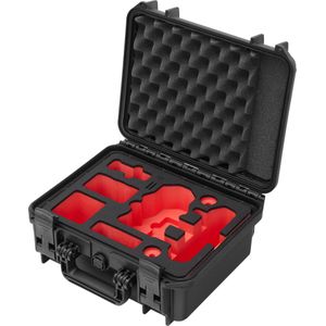 TomCase Reis editie (Hardschalige koffer, Mini 3), RC drone tassen, Rood, Zwart