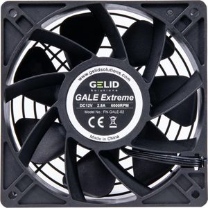 Gelid ventilator pc-behuizing gale extreme mining asic (120 mm, 1 x), PC ventilator, Zwart