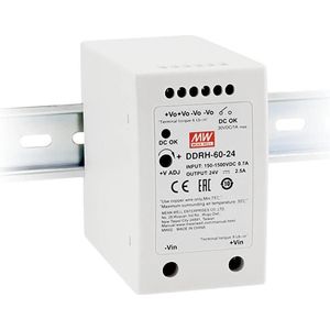 MeanWell MEAN WELL DDRH-60-5, 150 - 1500 V, 60 W, 5 V, 10 A, RoHS, 57 mm (50 W), PC-voedingseenheid