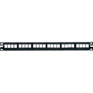 Panduit 24-poorts modulair patchpaneel 6 afneembare frontplaten 1U, Server accessoires, Zwart