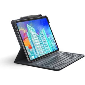 Zagg Toetsenbord-Boodschapper Folio (DE), Tablet toetsenbord, Grijs