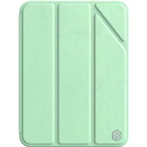 Nillkin Bevel Serie Lederen Boekomslag Hoesje (iPad mini 6), Tablethoes, Groen