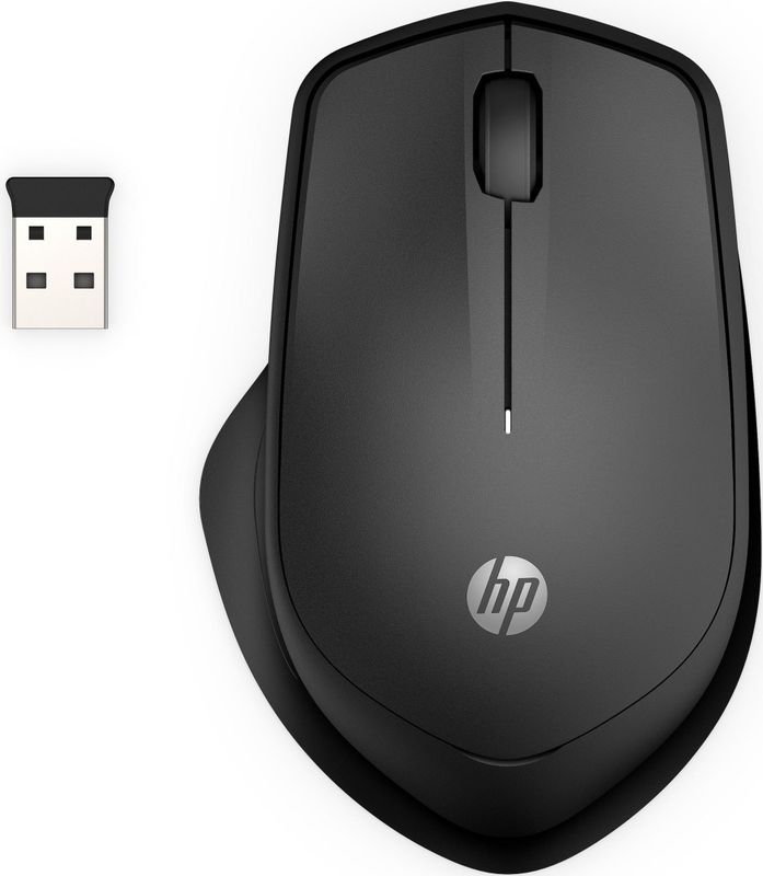 HP - 285 Silent Wireless Mouse - Zwart - Draadloos - Stille Klik