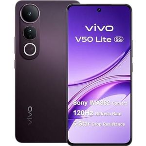 Vivo V50 Lite 5G - Smartphone - Zwart - 256 GB - 6.77 inch - Dubbele SIM