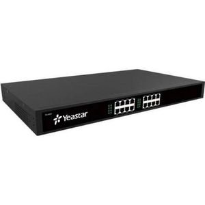 Yeastar Gateway TA1600 VoIP Analoge Gateway 16 FXS, Router, Zwart