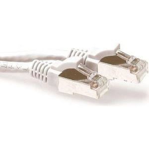 ACT Witte 30 meter LSZH SFTP CAT6A patchkabel snagless met RJ45 connectoren (S/FTP, CAT6a, 30 m), Netwerkkabel
