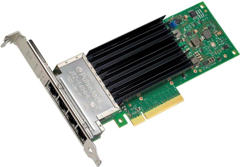 Intel  Ethernet netwerkadapter X710-T4L (PCI Express 3.0 x8), Netwerkkaarten, Zwart, Groen, Grijs