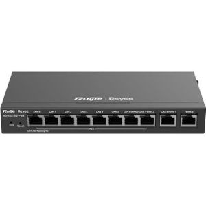 Ruijie - 10-poorts Gigabit Cloud-Managed Gateway - Router - 8 x PoE/PoE+ poorten - 110 W PoE power budget