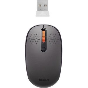 Baseus - F01B - Draadloze Muis - Grijs - Oranje - Tri Mode - Bluetooth