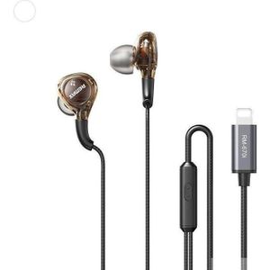 Remax RM-670i SCHWARZE KOPFHÖRER (Bedraad), Koptelefoon, Zwart