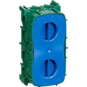 LK Opus 66 inbouwdoos 2 module, groen, Koptelefoon, Groen