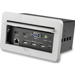 StarTech - Inbouw AV Vergadertafel Box - 4K - HDMI - USB - VGA