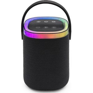 Livoo Draagbare luidspreker (4 h, Werkt op batterijen), Bluetooth luidspreker, Zwart