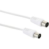 Schwaiger Antenne, Satelliet Aansluitkabel [1x IEC-stekker - 1x IEC-bus] 1.5 m Wit