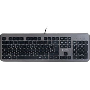 FreeVoice USB bedraad toetsenbord (DE) (DE, Bedraad), Toetsenbord, Zwart
