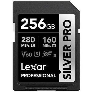 Lexar Professional SILVER PRO SDXC UHS-II Karte (SDXC, UHS-II), Geheugenkaart, Zilver