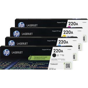 HP - 220A - LaserJet Toner Combo Pack - Zwart en Kleur - Tot 2000 pagina's