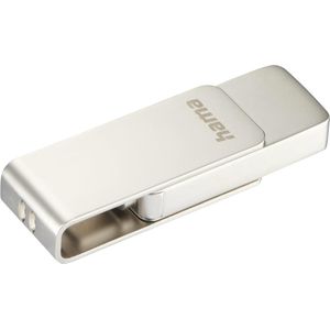 Hama USB-stick Uni-C Rotate Pro, USB-C 3.1, 256GB, 90MB/s, zilver (256 GB, USB 3.2), USB-stick, Zilver