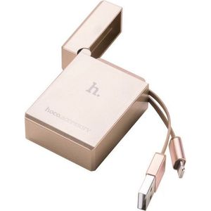 Hoco Apple Aansteker UPL17 Goud, USB-kabel