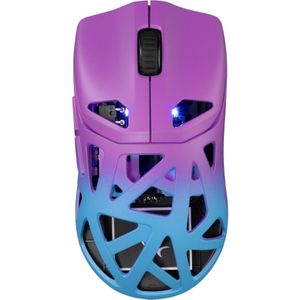 White Shark Computer mouse GM-5019 Dagonet Wireless 24000 dpi Blue/Purple (Draadloze), Muis, Blauw