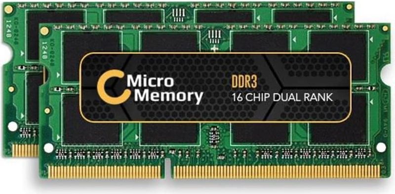 CoreParts MMKN049-16GB Geheugenmodule DDR3 1600 MHz (2 x 8GB), RAM Modelspecifiek, Groen