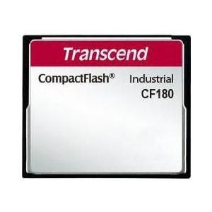 Transcend - CF180 - Geheugenkaart - Zwart - 256 MB - SLC-modus
