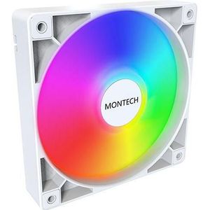 Montech - GF120 PWM - PC Ventilator - Wit - 120 mm