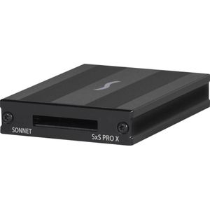 Sonnet SxS Pro X - Kaartlezer (SxS-geheugenkaart, SxS Pro, SxS Pro+, SxS-1, SxS Pro X) (Thunderbolt 3), Geheugenkaartlezer, Zwart