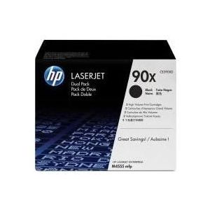 HP, Toner, CE390XD) Nr. 90X HP90X Dual Pack Zwarte Cartridge (CE390XD) (BK)