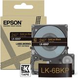 Epson LK-6BKP Zwart, Goud