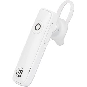 Manhattan IC Intracom Bluetooth Headset (Draadloze, USB-A), Kantoorheadset, Wit