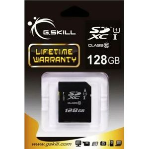 G.Skill SDXC 128GB KLASSE 10 UHS-I (128 GB, SDXC, U1, UHS-I), Geheugenkaart, Zwart