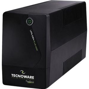 Tecnoware - UPS 1600 VA - Line-Interactieve Stroomvoorziening - Zwart