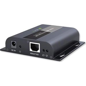 Techly HDBitT HDMI Extra ontvanger voor HDBit HDMI (HDMI, 9.40 cm), Data + Video Adapter, Zwart